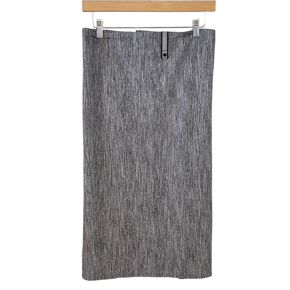 Lululemon Grey Heathered Snap Front Scarf Athletic Casual Womens